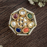 Venira Kundan Polki Ring
