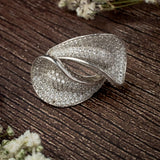 Zia 2.0 Silver Plated Womens Zircon Ring