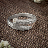 Zia 2.0 Silver Plated Womens Zircon Ring