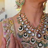 Alvika Kundan Polki Necklace Set