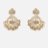 Handcrafted Polki Chandbali Earrings