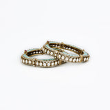 Florence Gold Plated Green Womens Kundan, Polki Pair of Bangles