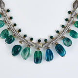 Florence Green Womens Zircon Short Necklace Set with Pair of Earrings (Freesize)
