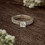 Zia 2.0 Silver Plated Womens Zircon Ring