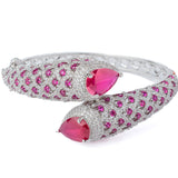 Florence Silver Plated Pink Womens Kada