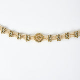 Saadgi Gold Plated White Kundan, Polki Womens Maathapatti (Freesize)