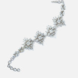 Silver Plated Zircon Womens Bracelet