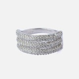 Silver Plated Womens Zircon Ring