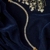 Gold Plated Womens Diamond Bracelet