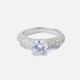 Silver Plated Womens Zircon Ring