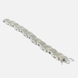 Silver Plated Womens Zircon Bracelet
