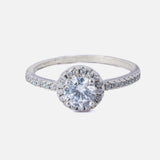 Silver Plated Womens Zircon Ring