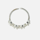 Zia 2.0 Silver Plated Womens Zircon Ring