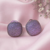 Purple Womens Pair of Stud Earrings