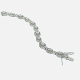 Silver Plated Womens Zircon Bracelet