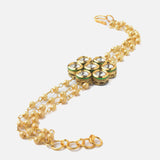Gold Plated Womens Beaded Bracelet