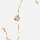 Gold Plated Kundan, Polki Womens Bracelet
