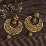 Gold Plated Womens Pair of Drop Earrings