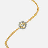Gold Plated Womens Zircon Bracelet