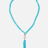 Blue Womens Short Necklace