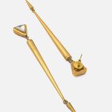 Florence Gold Plated Womens Pair of Drop Earrings