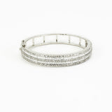 Zia Silver Plated Zircon Womens Kadas (Freesize)
