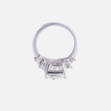 Silver Plated Womens Zircon Ring