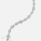 Silver Plated Womens Zircon Bracelet