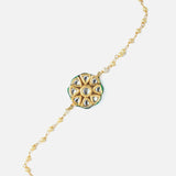 Gold Plated Womens Beaded Bracelet