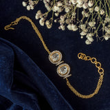 Gold Plated Womens Zircon Bracelet