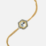Gold Plated Womens Zircon Bracelet