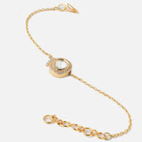 Gold Plated Kundan, Polki Womens Bracelet