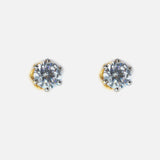 Gold Plated Womens Pair of Stud Earrings