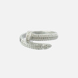 Zia 2.0 Silver Plated Womens Zircon Ring