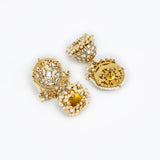 Saadgi Gold Plated Womens Kundan, Polki Pair of Dangler Earrings (Freesize)
