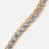 Gold Plated Womens Diamond Bracelet