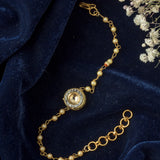 Gold Plated Womens Beaded Bracelet