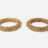 Isvaraah Gold Plated Womens Pair of Bangles