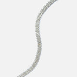 Silver Plated Womens Diamond Bracelet