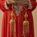 Gold Plated Womens Pair of Kaleeras (Freesize)