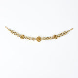 Saadgi Gold Plated Kundan, Polki Womens Maathapatti (Freesize)