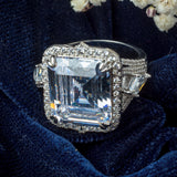 Silver Plated Womens Zircon Ring