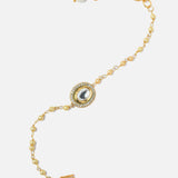 Gold Plated Womens Beaded Bracelet
