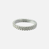Zia 2.0 Silver Plated Womens Zircon Ring