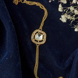 Gold Plated Womens Zircon Bracelet