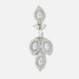 Silver Plated Womens Pair of Drop Earrings