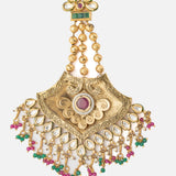 Gold Plated Multicolored Womens Synthetic Stone Paasa