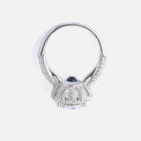 Silver Plated Womens Zircon Ring