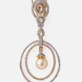 Gold Plated Womens Pair of Hoop Earrings