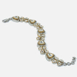 Silver Plated Kundan, Polki Womens Bracelet